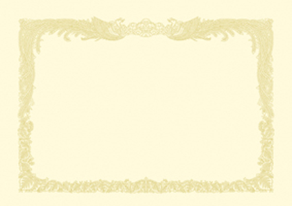 ササガワ　１０－１１５７　ＯＡ賞状用紙　クリーム　Ｂ５縦書