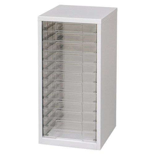 アイリスオーヤマ　ＳＦＥ－６１２０　ホワイト／クリア　スチールフロアケース　高さ６０５ｍｍ