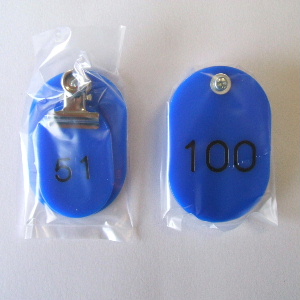 クラウン　ＣＲ－ＯＹ１００－ＢＬ　親子札　５１－１００　青