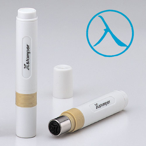 シヤチハタ　Ｘ－ＢＫＬ　アイ　００２５　イル　簿記スタンパー　藍　００２５　入