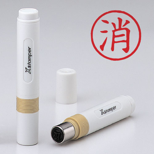 シヤチハタ　Ｘ－ＢＫＬ　アカ　００２７　ケス　簿記スタンパー　赤　００２７　消