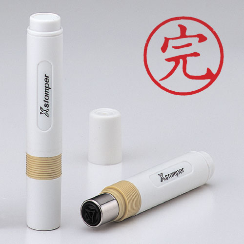 シヤチハタ　Ｘ－ＢＫＬ　アカ　００３０　カン　簿記スタンパー　赤　００３０　完