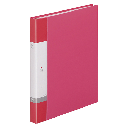 リヒトラブ　Ｇ３８０１－３　クリヤーブック　Ａ４Ｓ　１５Ｐ　赤