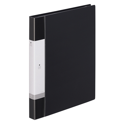 リヒトラブ　Ｇ３８０１－２４　クリヤーブック　Ａ４Ｓ　１５Ｐ　黒