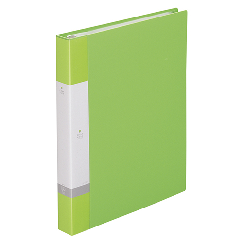リヒトラブ　Ｇ３８０２－６　クリヤーブック　Ａ４Ｓ　２５Ｐ　黄緑