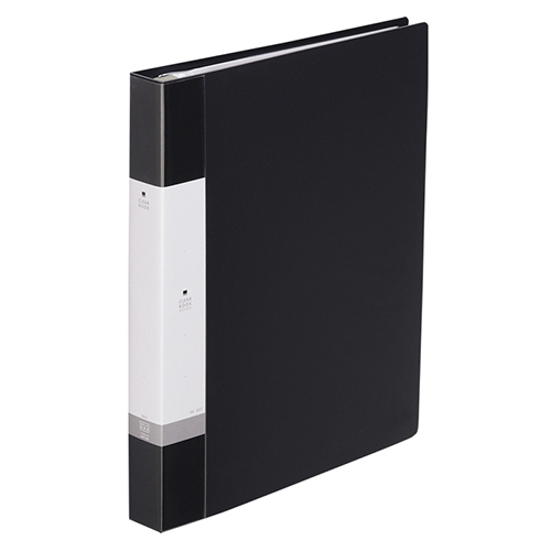 リヒトラブ　Ｇ３８０２－２４　クリヤーブック　Ａ４Ｓ　２５Ｐ　黒