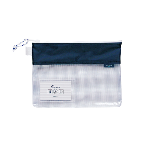 セキセイ　ＡＺ－２３２５－１５　ネイビーブルー　セグレスメッシュケースＡ５ネイビーブルー