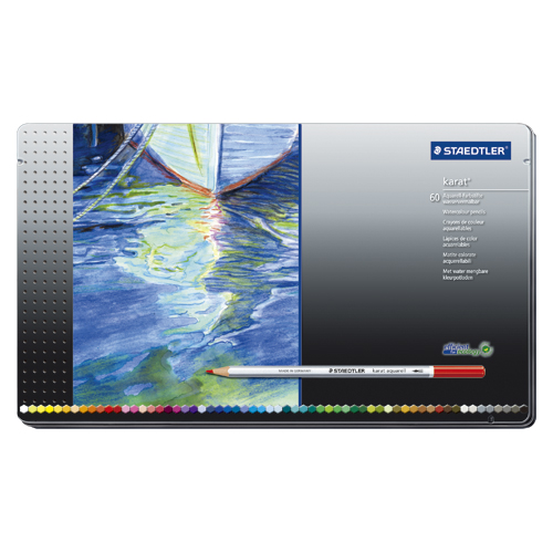 ステッドラー　１２５　Ｍ６０　カラトアクェレル水彩色鉛筆６０色