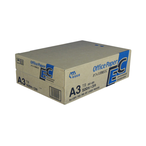 日本紙通商　オフィスＥＣ　Ａ３　オフィス用紙Ａ３Ｔ【５００枚入Ｘ３冊】