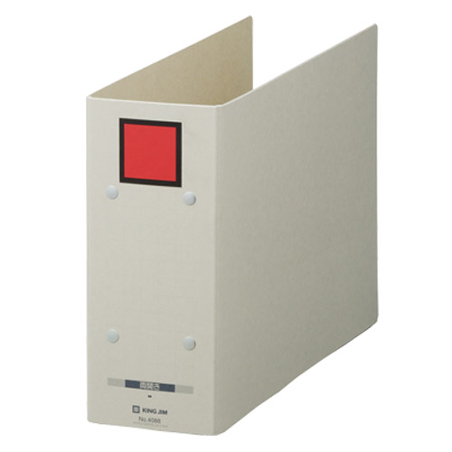 キングジム　４０８８－Ｒ　保存ファイル　ドッチ　赤