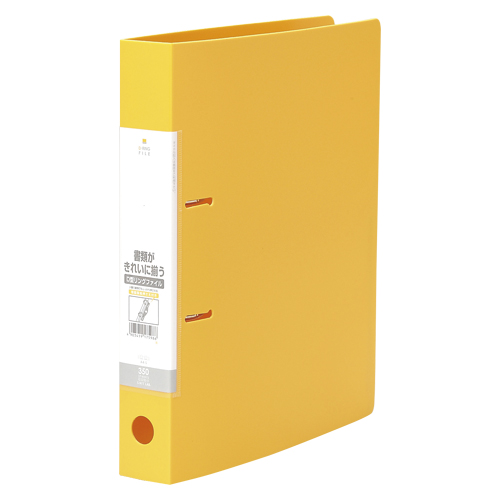 リヒトラブ　Ｇ２２３０－５　Ｄリングファイル　Ａ４Ｓ　２穴　黄