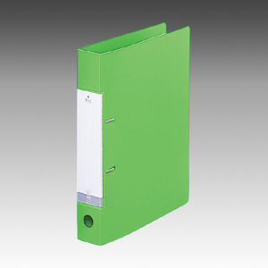 リヒトラブ　Ｇ２２３０－６　Ｄリングファイル　Ａ４Ｓ　２穴　黄緑