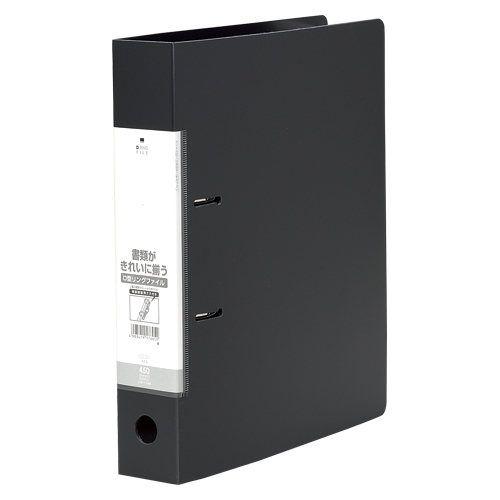 リヒトラブ　Ｇ２２４０－２４　Ｄリングファイル　Ａ４Ｓ　２穴　黒