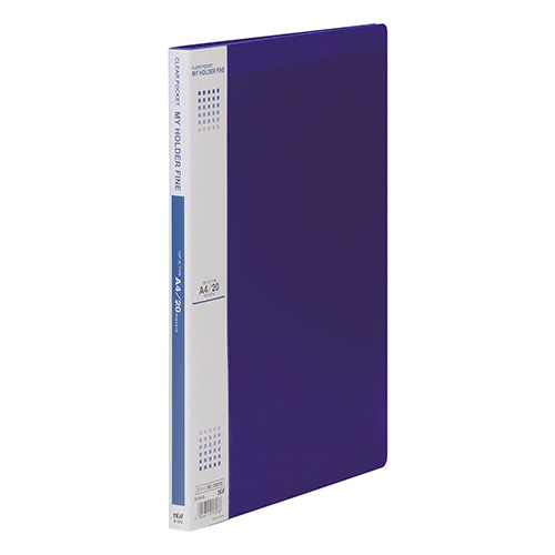 テージー　Ｍ－１０４２－０２　アオ　マイホルダーファイン　青　Ａ４　２０Ｐ