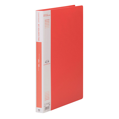 テージー　Ｍ－１０４４－０４　アカ　マイホルダーファイン　赤　Ａ４　４０Ｐ