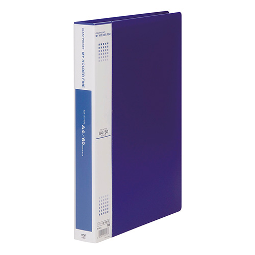 テージー　Ｍ－１０４６－０２　アオ　マイホルダーファイン　青　Ａ４　６０Ｐ