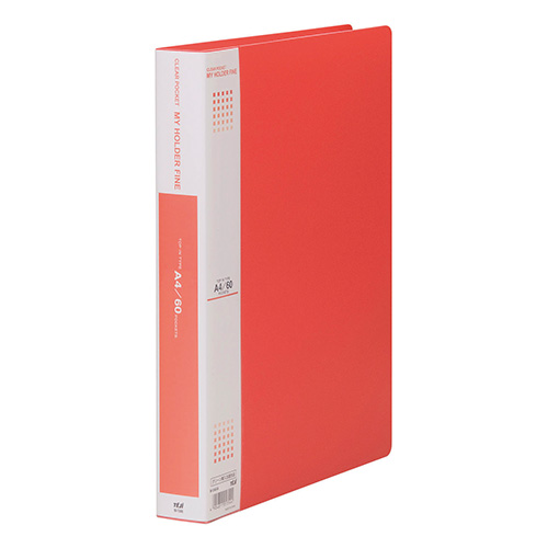 テージー　Ｍ－１０４６－０４　アカ　マイホルダーファイン　赤　Ａ４　６０Ｐ