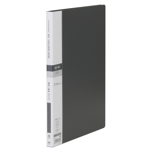 テージー　ＭＳ－３４４－０１　マイホルダーサイド　Ａ４縦　４０Ｐ　黒