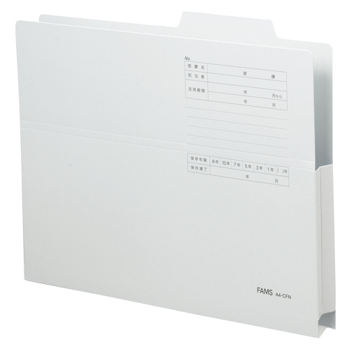 ＦＡＭＳ　２１９３０３　持ち出しフォルダーカラー　ブルー　１０冊