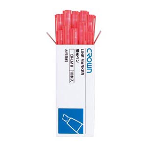 クラウン　ＣＲ－ＬＭ８－ＯＸ１０　クラウンラインマーカー太字　橙【１０本】