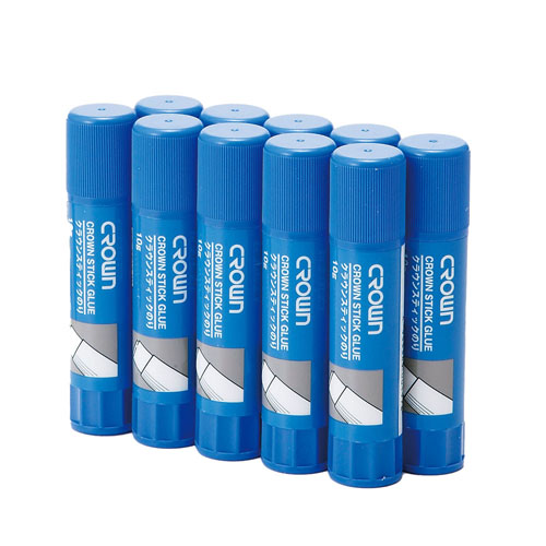 クラウン　ＣＲ－ＳＴ１０－ＷＸ１０　クラウンスティックのり１０ｇ　【１０個】