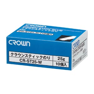 クラウン　ＣＲ－ＳＴ２５－ＷＸ１０　クラウンスティックのり２５ｇ　【１０個】