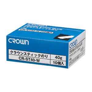クラウン　ＣＲ－ＳＴ４０－ＷＸ１０　クラウンスティックのり４０ｇ　【１０個】