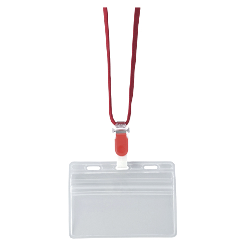 クラウン　ＣＲ－ＮＦ－４７７－Ｒ　吊り下げ名札チャックタイプ　１０枚入　赤