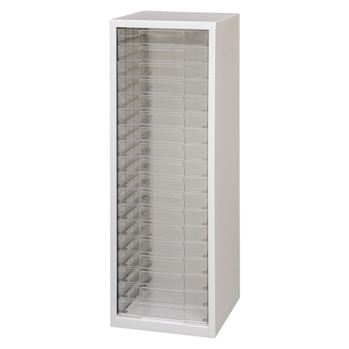 アイリスオーヤマ　ＳＦＥ－８１８０　ホワイト／クリア　スチールフロアケース　高さ８７４ｍｍ