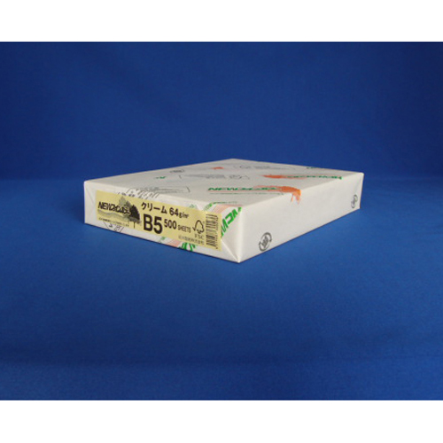 北越紀州　ＮＥＷファインカラーＢ５クリーム　ＮＥＷファインカラー　Ｂ５判　５００枚入