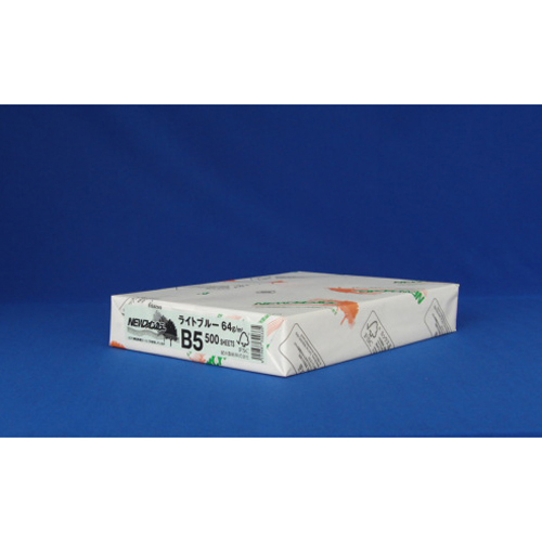 北越紀州　ＮＥＷファインカラーＢ５ライトブルー　ＮＥＷファインカラー　Ｂ５判　５００枚入