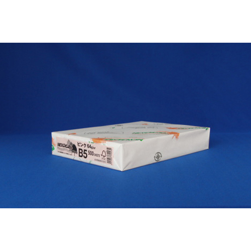 北越紀州　ＮＥＷファインカラーＢ５ピンク　ＮＥＷファインカラー　Ｂ５判　５００枚入