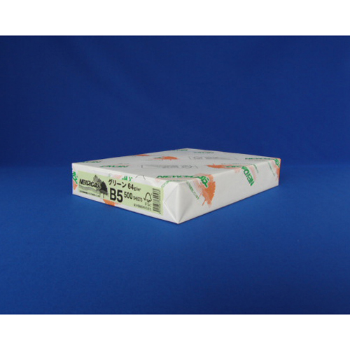 北越紀州　ＮＥＷファインカラーＢ５グリーン　ＮＥＷファインカラー　Ｂ５判　５００枚入