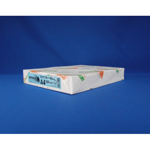 北越紀州　ＮＥＷファインカラーＡ４スカイブルー　ＮＥＷファインカラー　Ａ４判　５００枚入