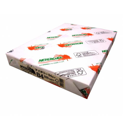 北越紀州　ＮＥＷファインカラーＢ４アイボリー　ＮＥＷファインカラー　Ｂ４判　５００枚入