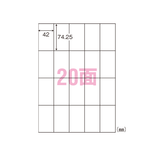 東洋印刷　Ｃ２０ＳＡ　シンプルパック２０面付５００シート梱包