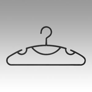 シンコハンガー　セットスリム５ＰＢＫ　セットスリムハンガー５本組　ブラック