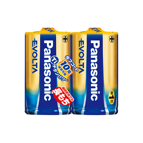 パナソニック　ＬＲ２０ＥＪ／２ＳＥ　エボルタ単１　２個パック　シュリンク