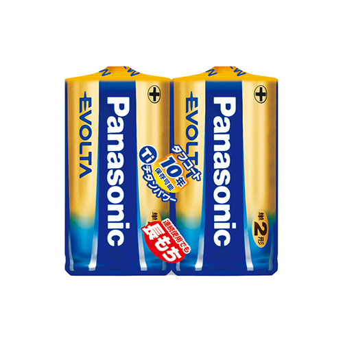 パナソニック　ＬＲ１４ＥＪ／２ＳＥ　エボルタ単２　２個パック　シュリンク