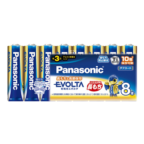 パナソニック　ＬＲ６ＥＪ／８ＳＷ　エボルタ単３　８個パック　シュリンク