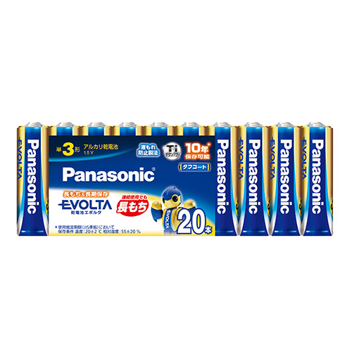 パナソニック　ＬＲ６ＥＪ／２０ＳＷ　エボルタ単３　２０個パック　シュリンク