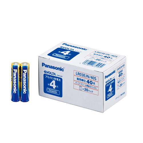 パナソニック　ＬＲ０３ＥＪＮ／４０Ｓ　エボルタ単４　オフィス　４０本入