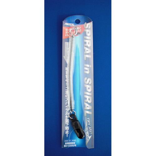 エアージェイ　ＡＳＳ－０６ＢＫ　スパイラルストラップ　クリア＆ブラック