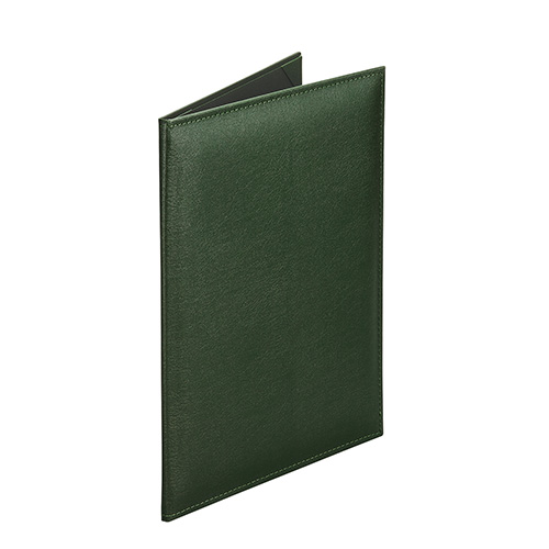 コレクト　Ｆ－２４４－ＧＲ　調印・証書ホルダー緑Ａ４判布レザー