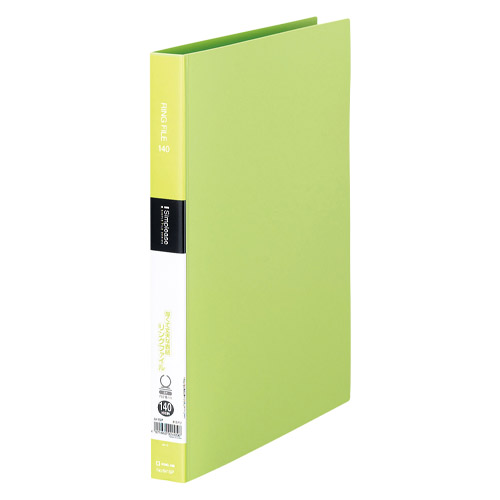 キングジム　６４１ＳＰ－ＹＧ　シンプリーズ　リングファイル　黄緑