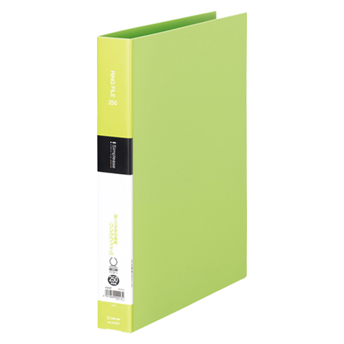 キングジム　６４２ＳＰ－ＹＧ　シンプリーズ　リングファイル　黄緑