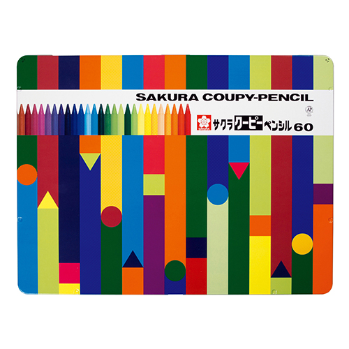サクラクレパス　ＦＹ６０　クーピーペンシル６０色（缶入り）