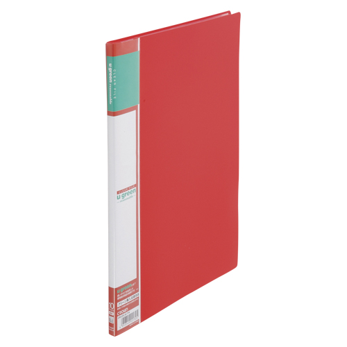 クラウン　ＣＲ－ＣＦＬ１０－Ｒ　アカ　クリヤーファイルＡ４リーズナブル１０Ｐ赤