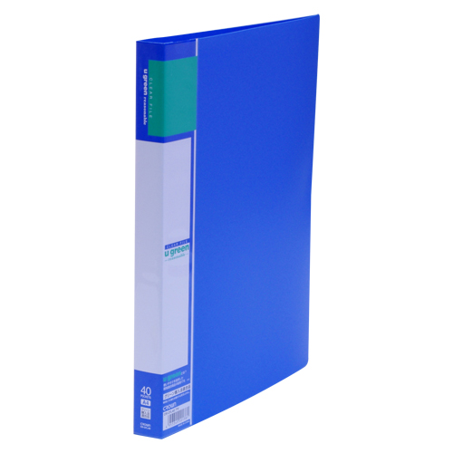 クラウン　ＣＲ－ＣＦＬ４０－ＢＬ　アオ　クリヤーファイルＡ４リーズナブル４０Ｐ青