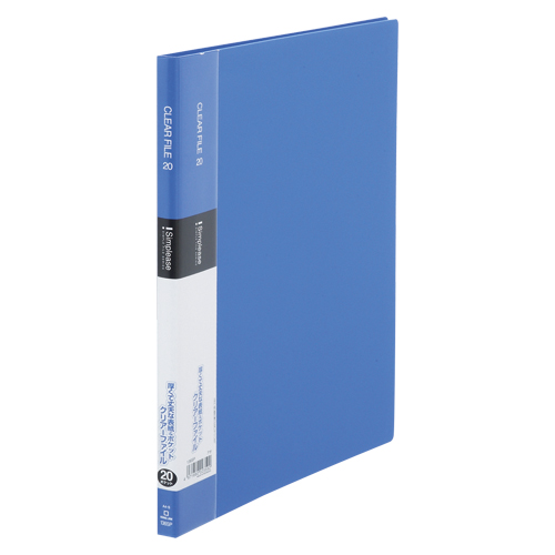 キングジム　１３６ＳＰ－Ｂ　シンプリーズクリアーファイル２０Ｐ　青